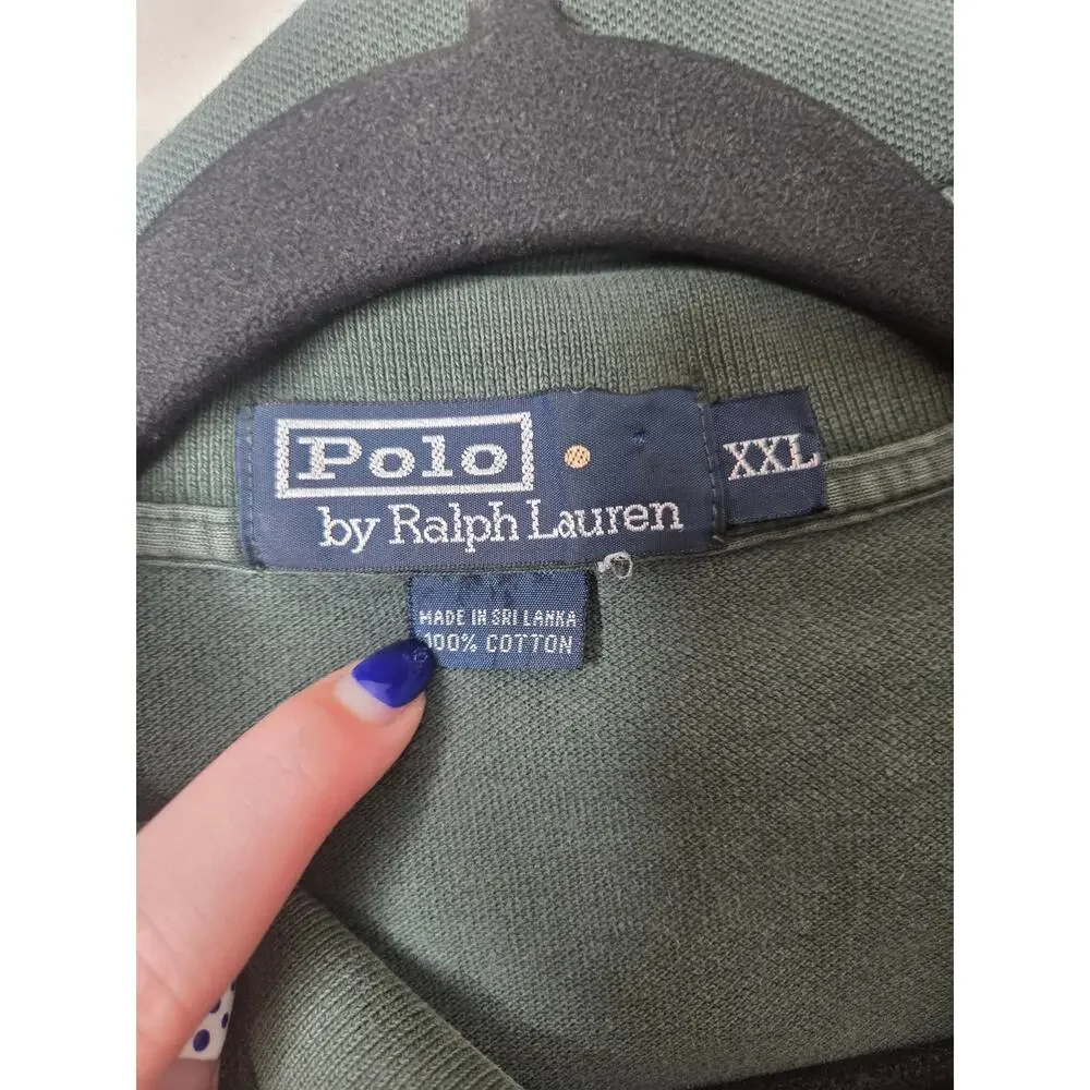Polo Ralph Lauren Men’s XXL Green Banded Short Sleeve Polo Shirt Classic Fit